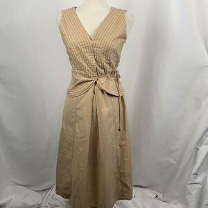 Strenesse Tan Quilted Top Dress